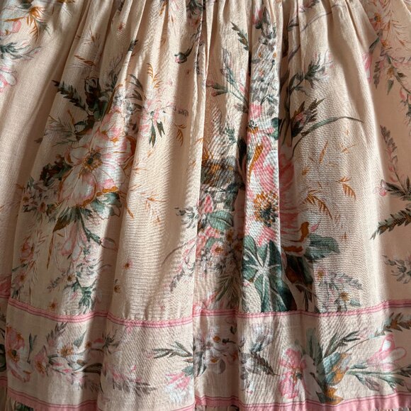 Zimmermann Moonshine Tie Shoulder Floral Linen Blend Dress - Picture 6 of 7